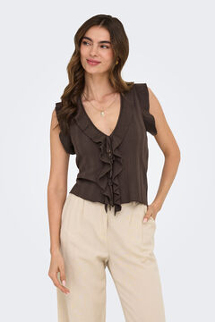 Only Colete de malha com la&ccedil;adas