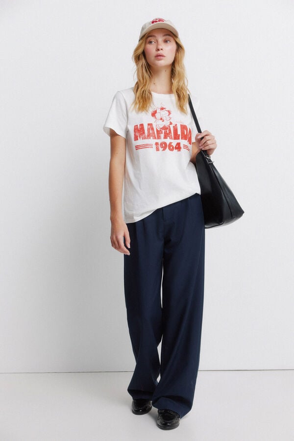 Springfield T-shirt Mafalda white