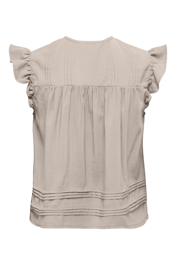 Only Sleeveless blouse brown