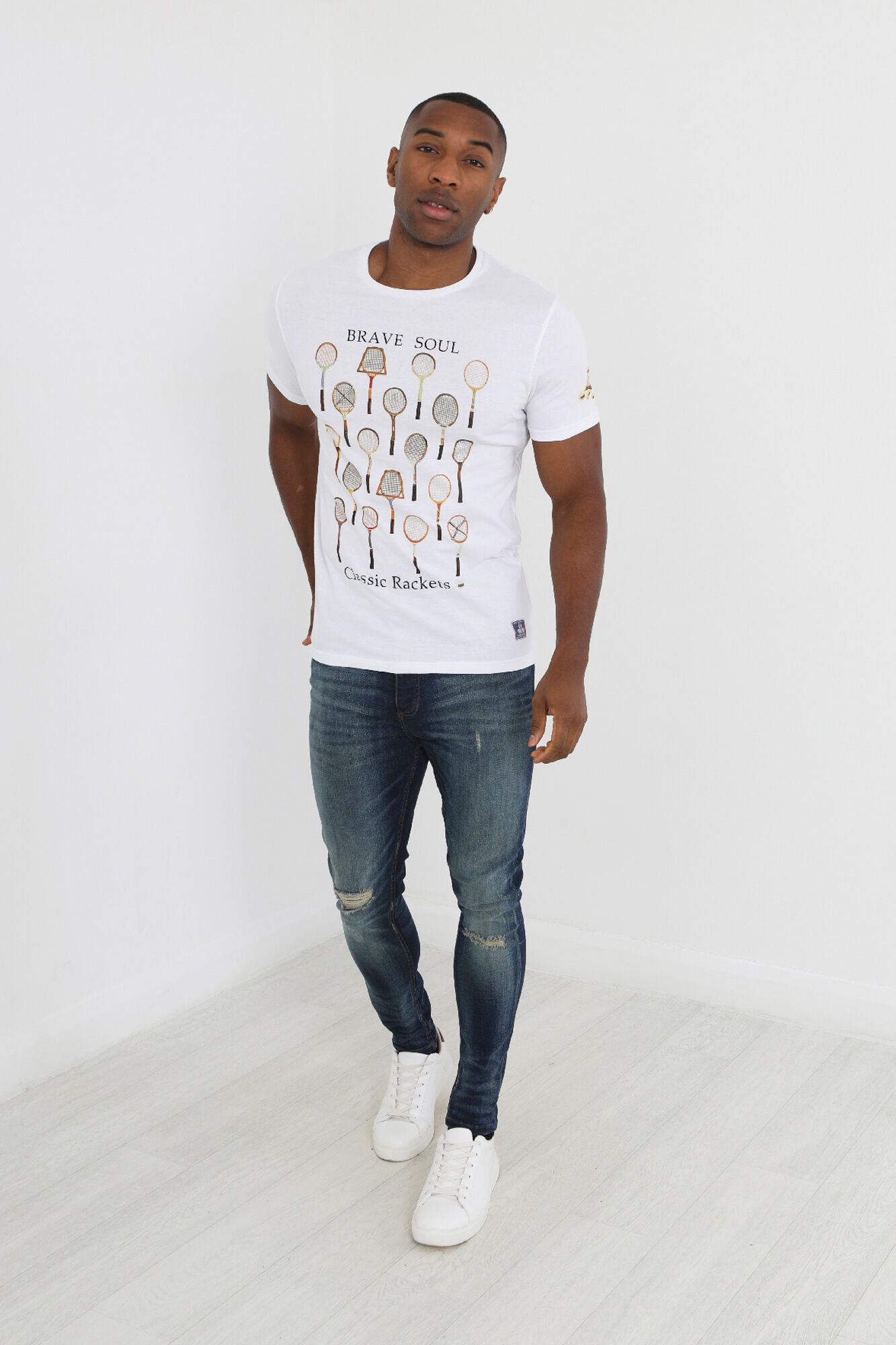 Brave Soul Camiseta raquetas manga corta