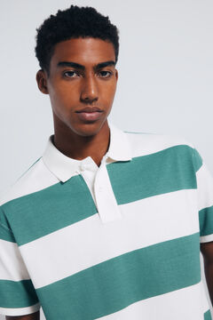 Springfield Regular fit wide striped piqu&eacute; polo shirt