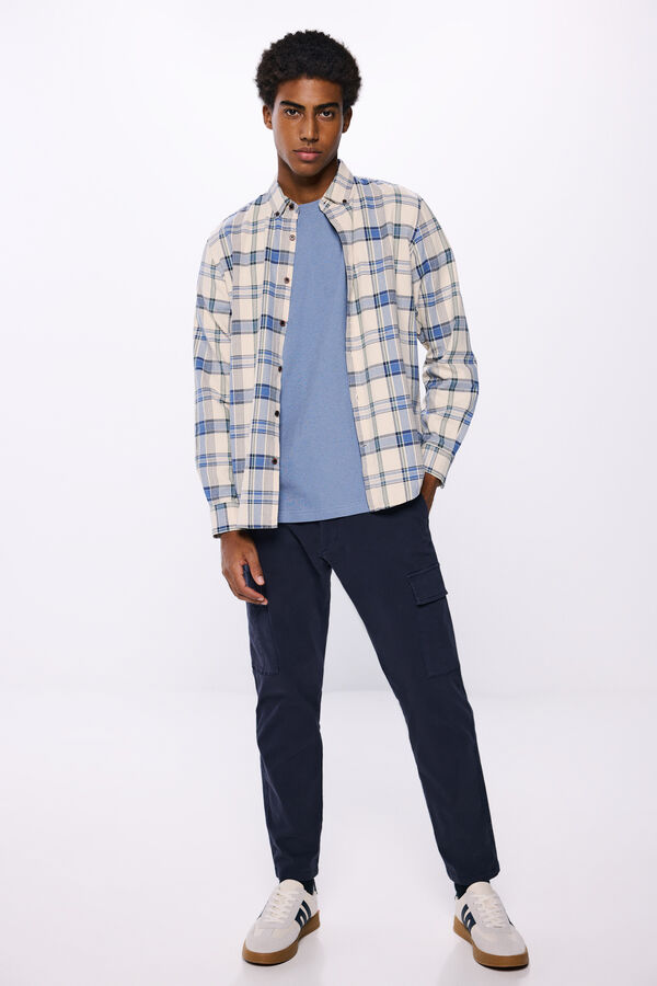 Springfield Checked shirt natural