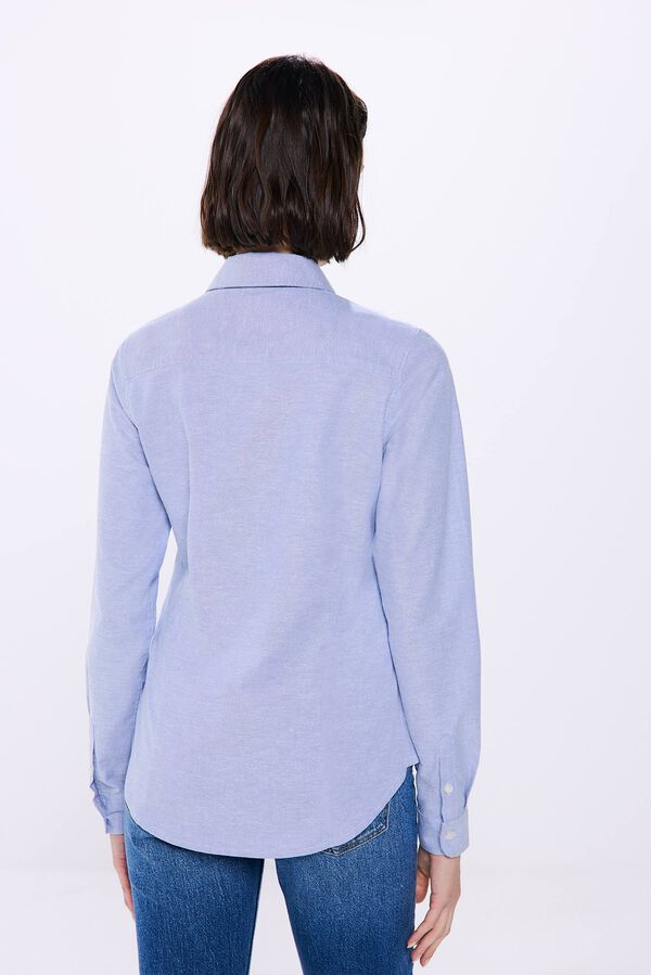 Springfield Semi-fitted Oxford shirt indigo blue