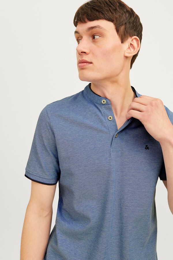 Jack & Jones Slim Fit Baumwoll-Poloshirt Blau