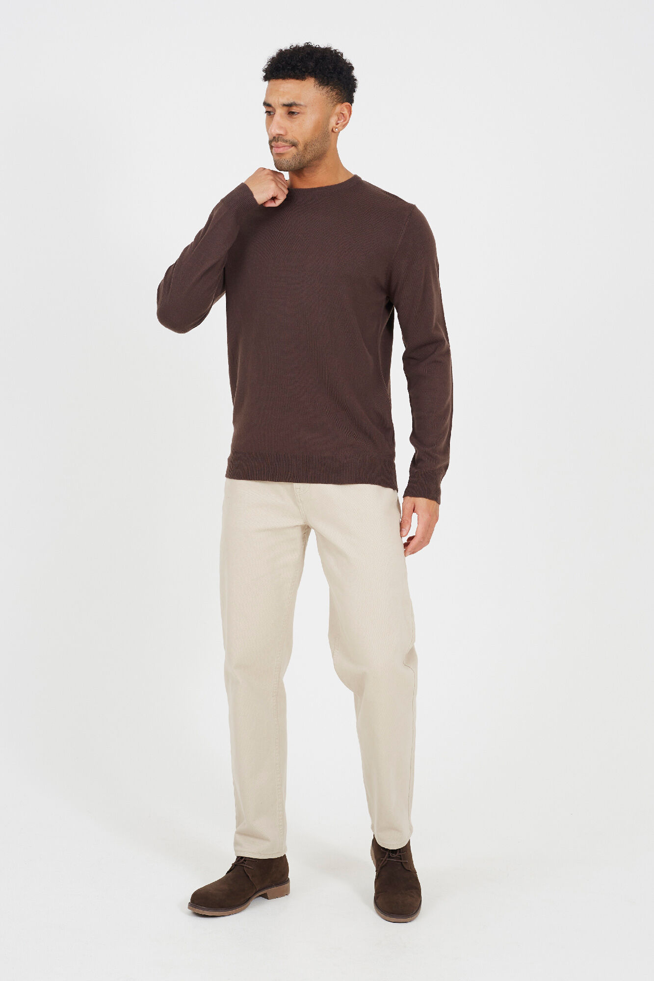 Brave Soul Jersey cuello redondo