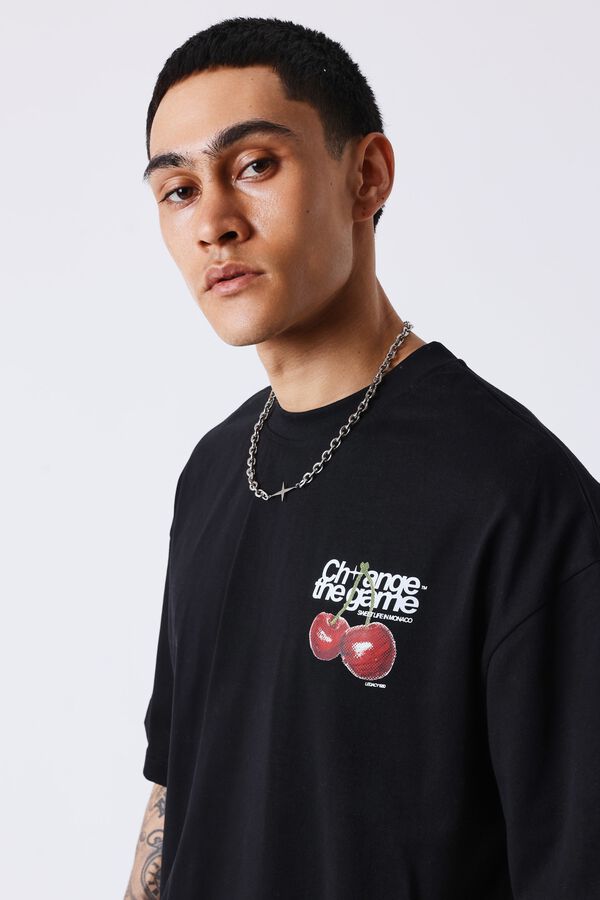 Project X Paris T-shirt oversize estampada preto