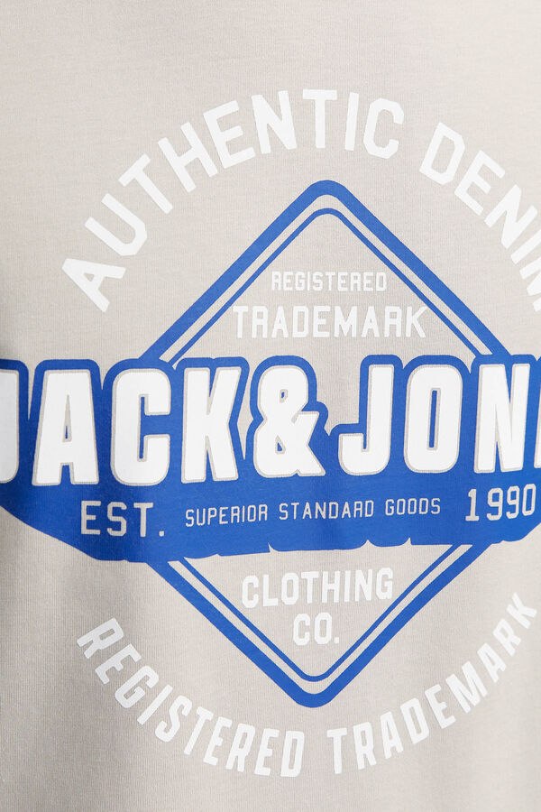 Jack & Jones Camiseta est&aacute;ndar fit gris