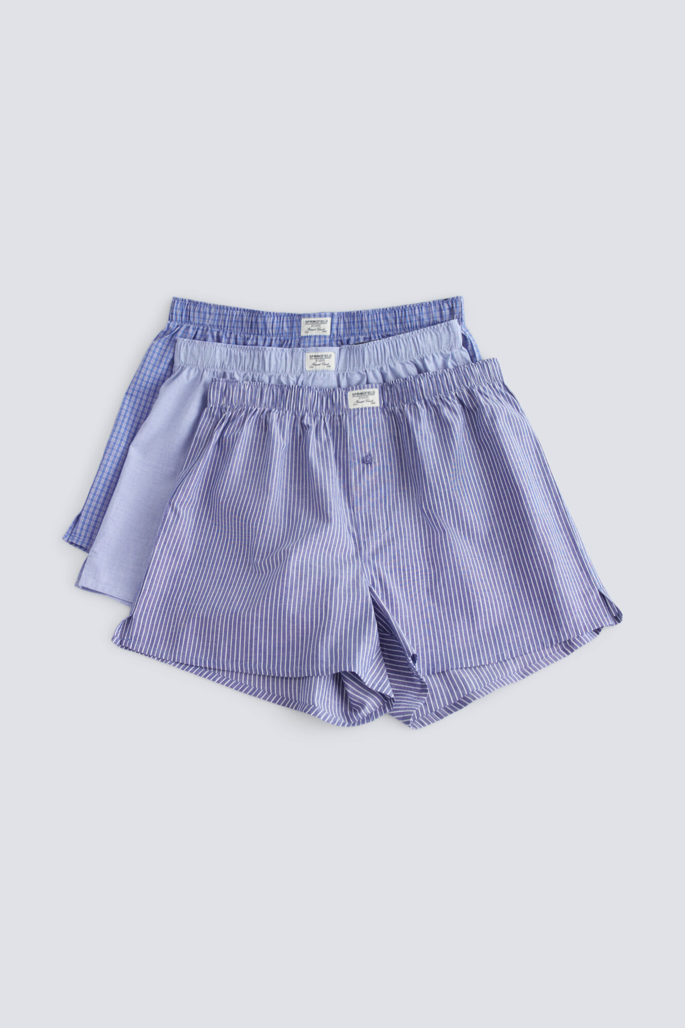 Springfield Printed poplin 3-pack boxers