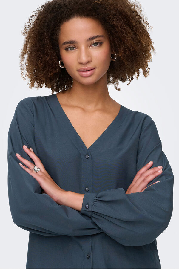 JDY long sleeve shirt Plava