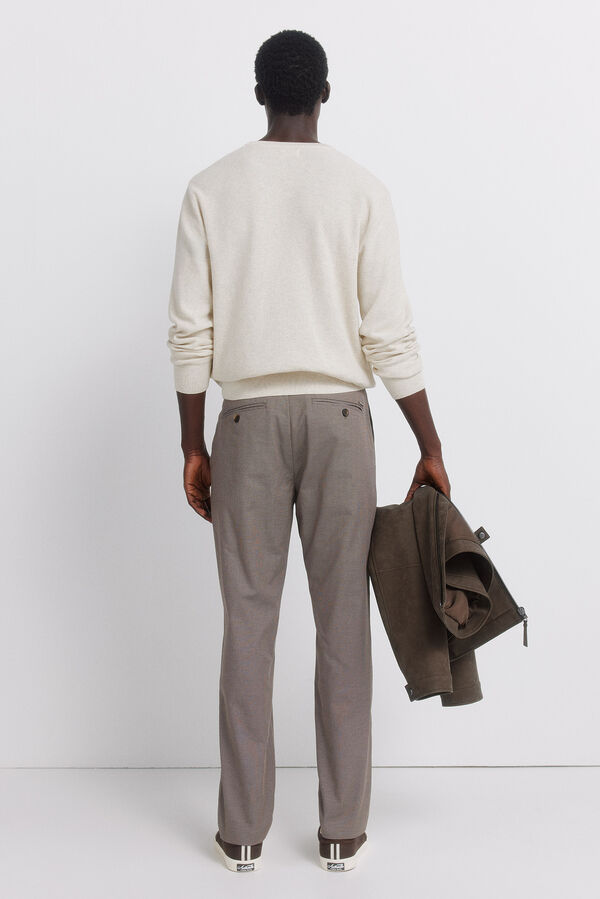 Springfield Comfort fit chinos trousers nude