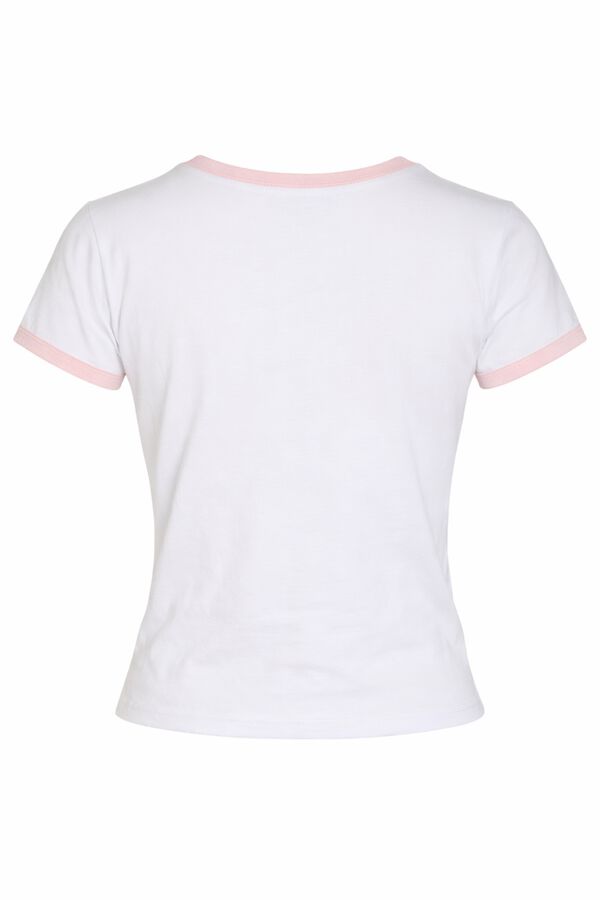 Noisy May Fitted short sleeve T-shirt white
