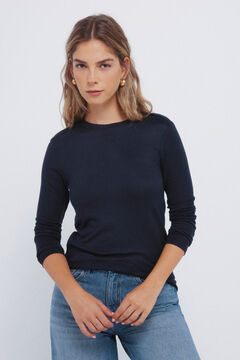 Springfield Cut-out jersey-knit T-shirt with shoulder loop