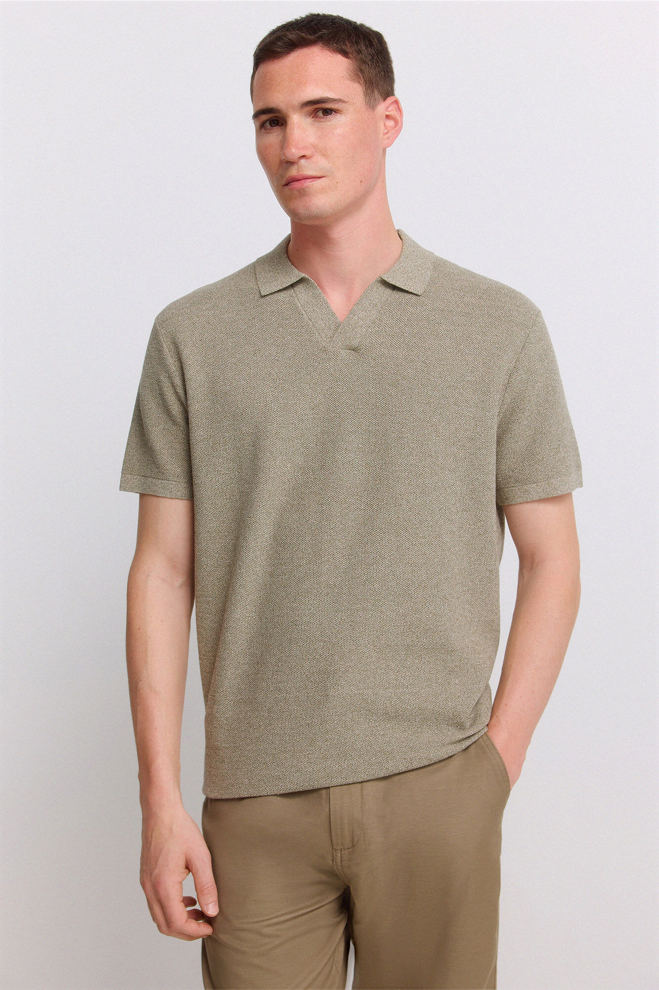Springfield Moulinee structure polo shirt