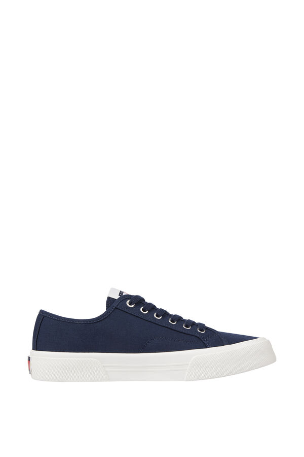 Springfield Men's navy blue Tommy Jeans canvas trainers tamno plava