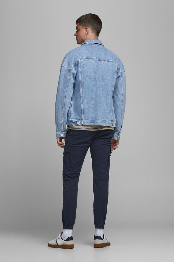 Jack & Jones Pantal&oacute;n cargo regular azul