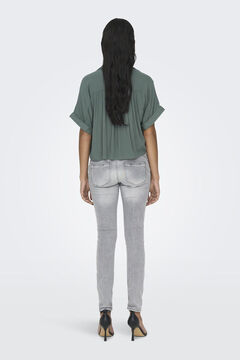 Only short sleeve crop shirt