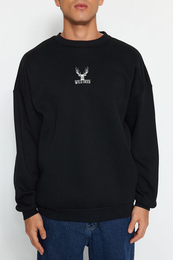 Trendyol Sudadera oversize negro