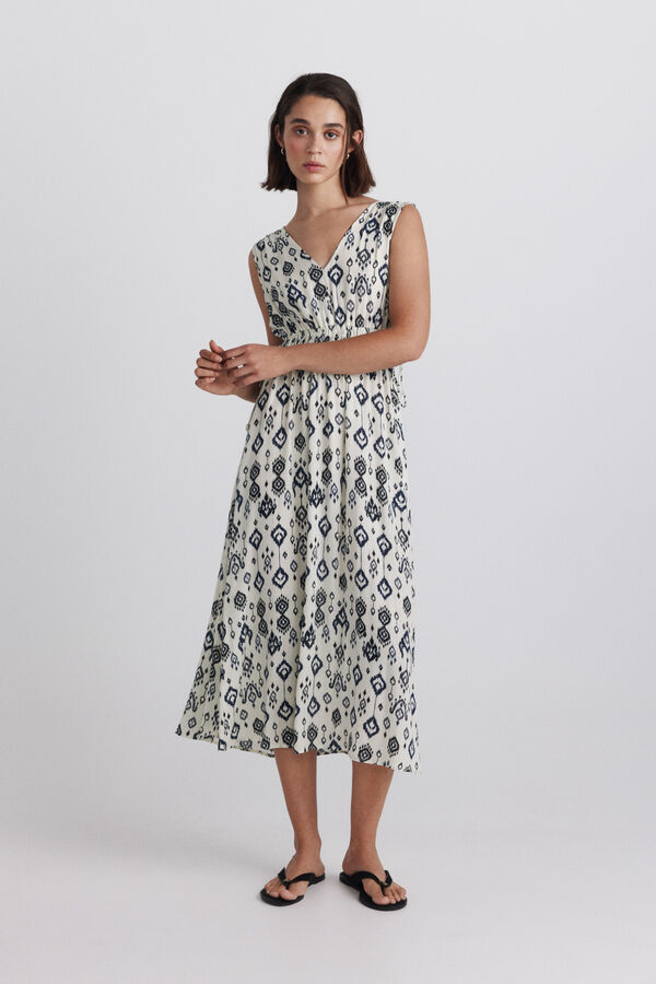 Springfield Strappy waist dress printed