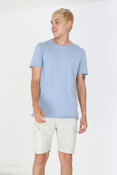 Springfield T-shirt básica de manga curta mix azul