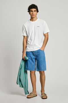 Pepe Jeans Camiseta Logo Bordado Fit Regular