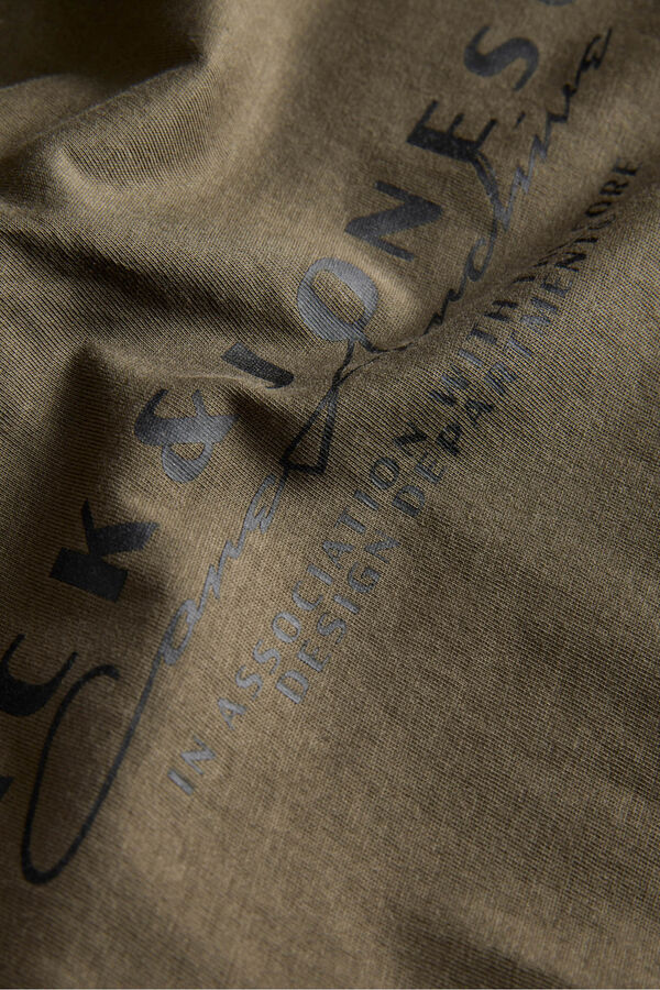 Jack & Jones Camiseta b&aacute;sica logo verde