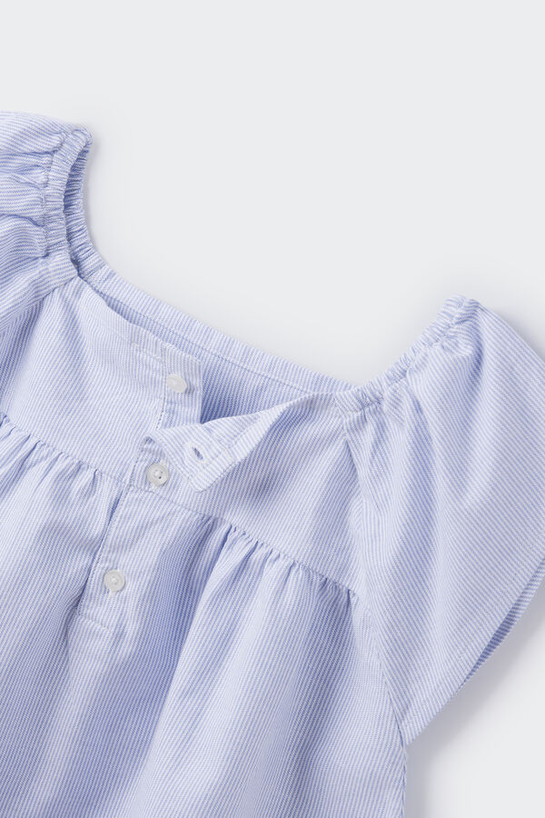 Springfield Bluza sa belim prugicama za devojčice indigo-plava
