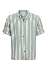 Jack & Jones Camisa relaxed fit manga corta verde