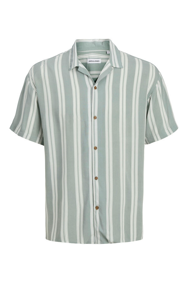 Jack & Jones Camisa relaxed fit manga corta verde