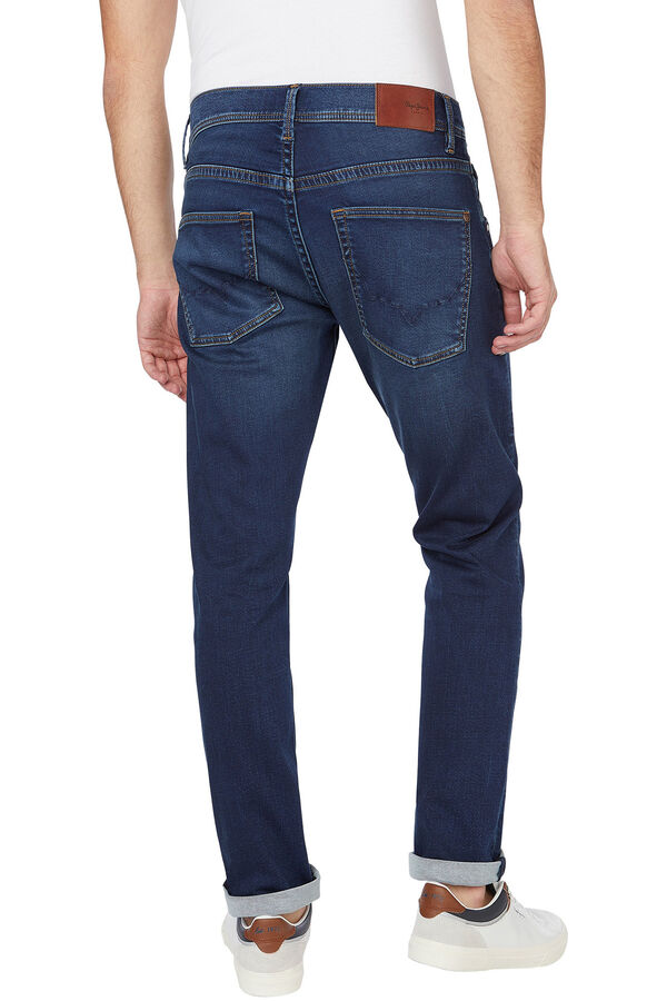 Springfield Track Regular Fit Regular Waist Jeans tamno plava
