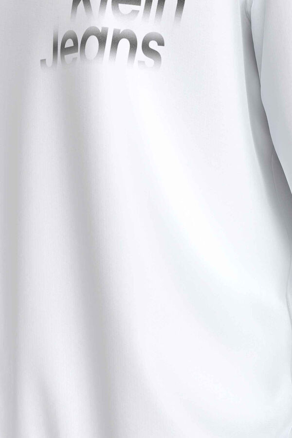 Springfield Sweatshirt Box-Neck-Kragen blanco