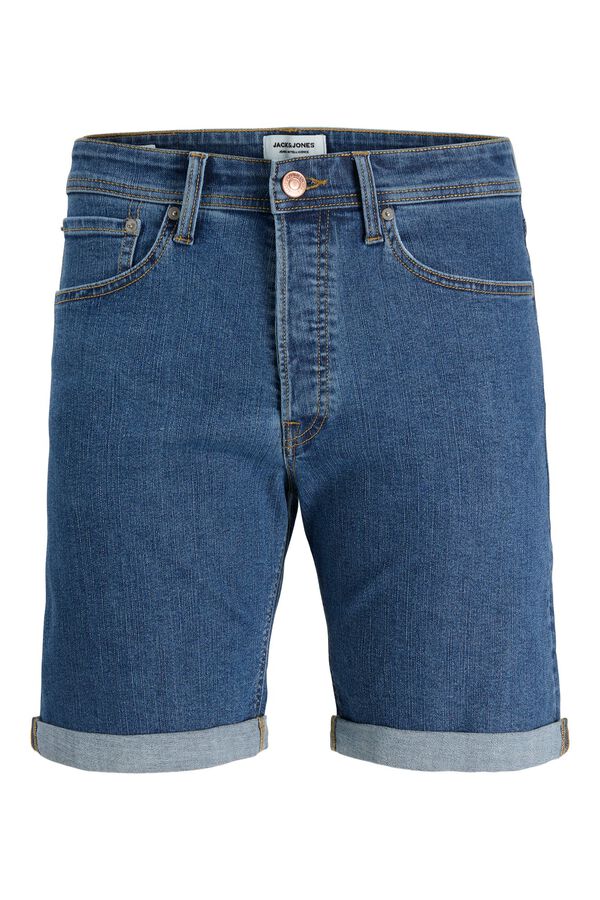Jack & Jones PLUS Denim stretch Bermuda shorts blue