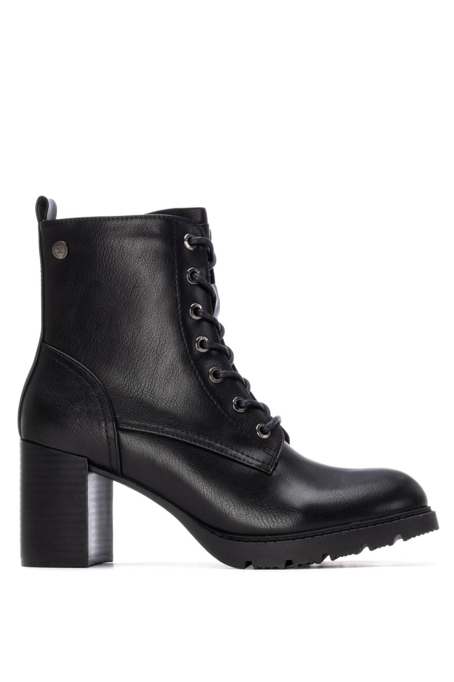 Botin De Tacón Con Cordones