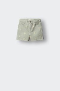 Springfield Kids Short sarga bordado flores ni&ntilde;a