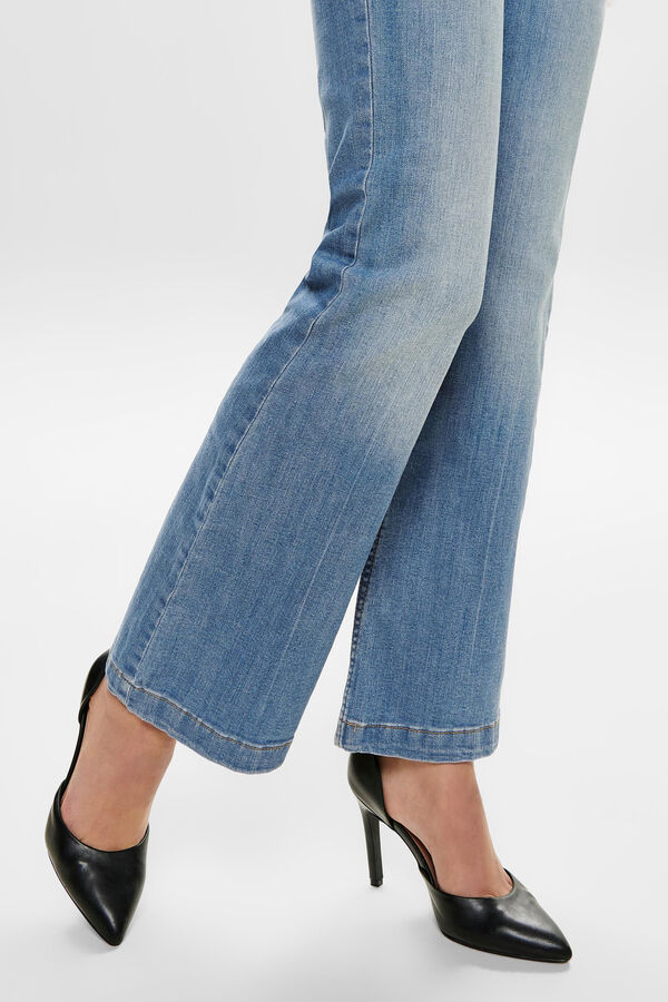 Springfield Flared high rise jeans plava