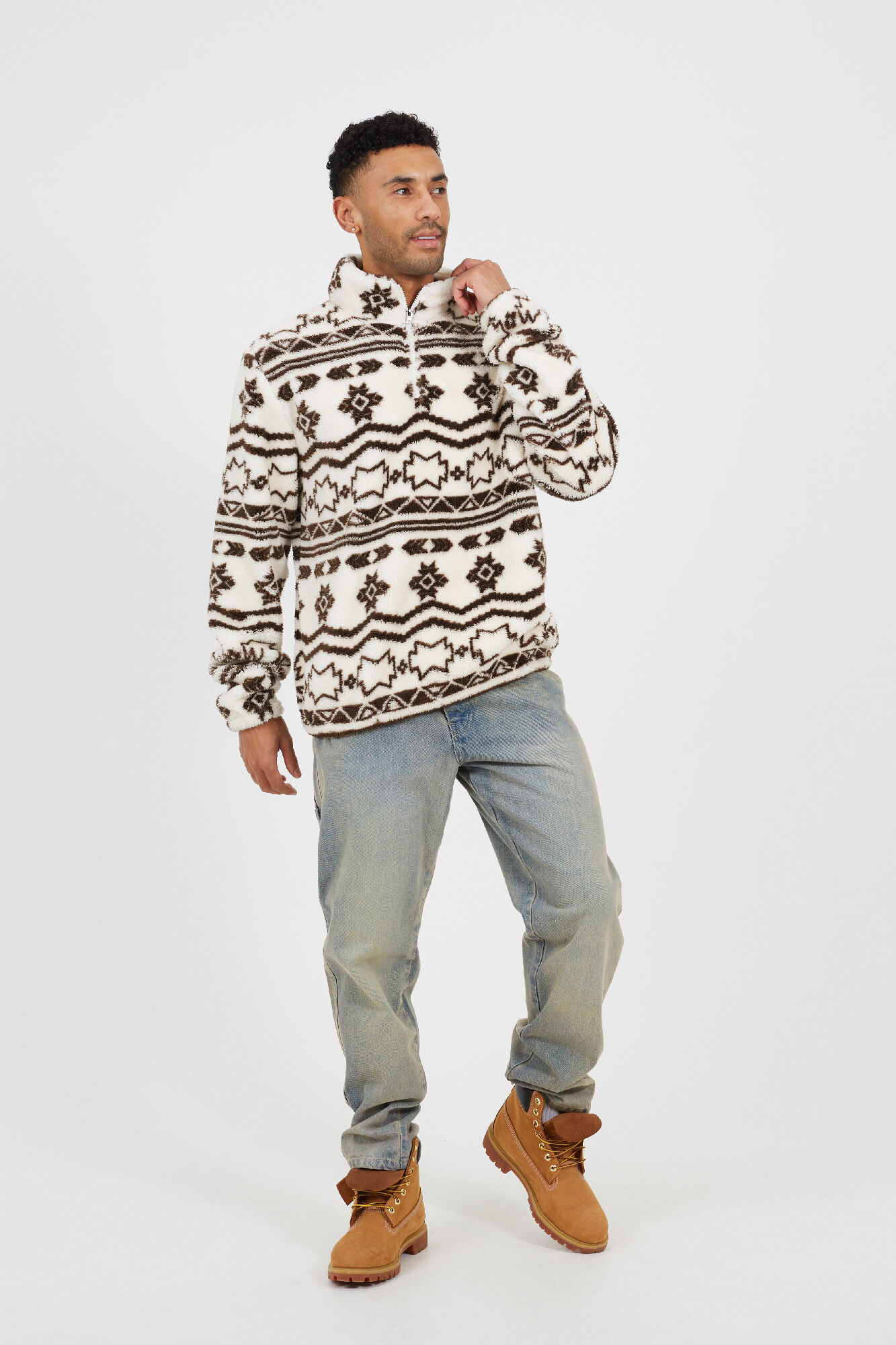 Brave Soul Sudadera cuello cremallera