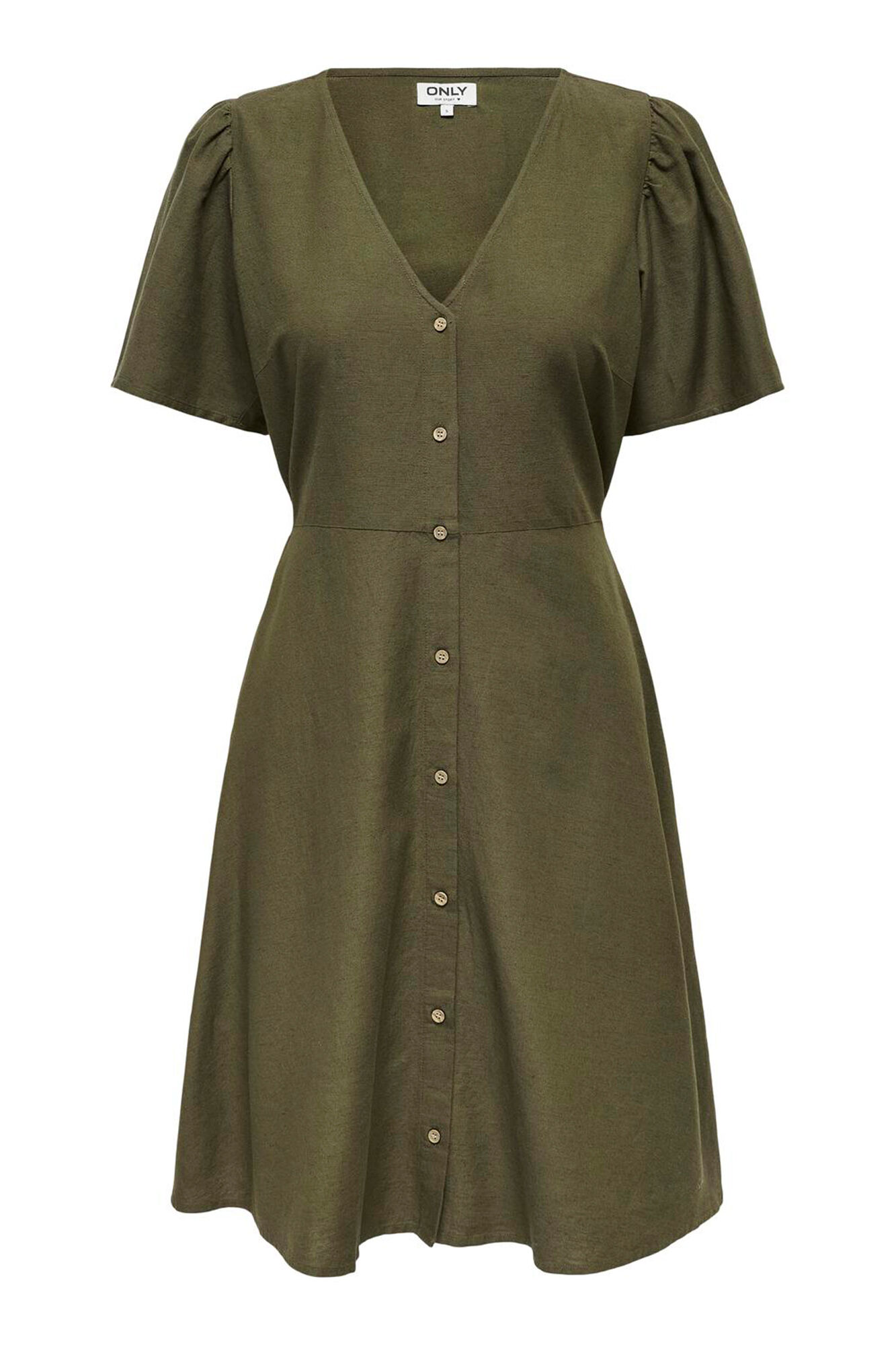 Only Kleid kurz aus Leinen