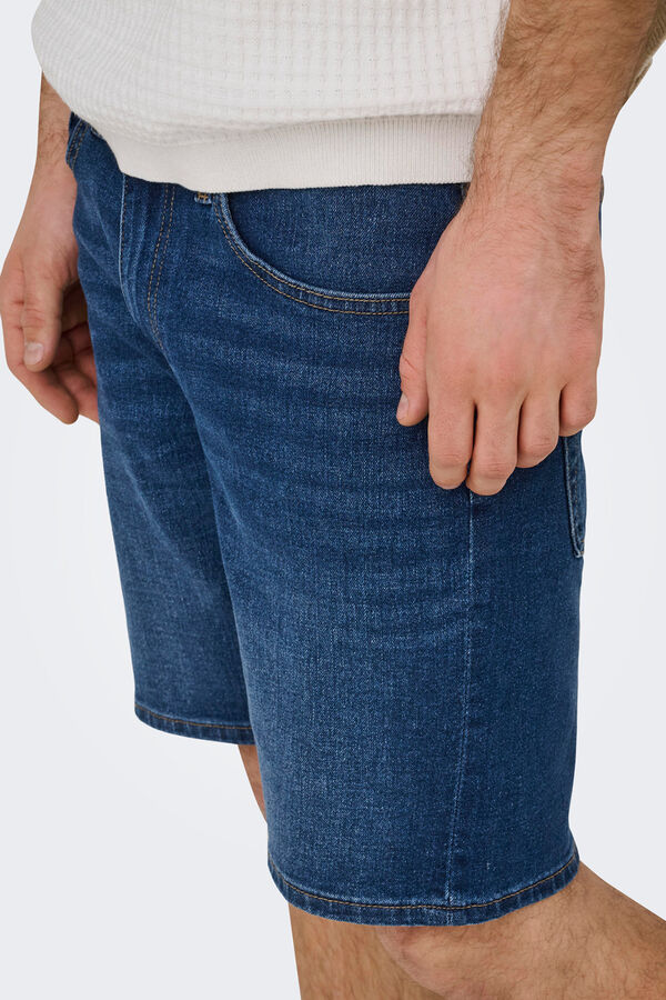 Only & Sons Denim Bermuda shorts blue