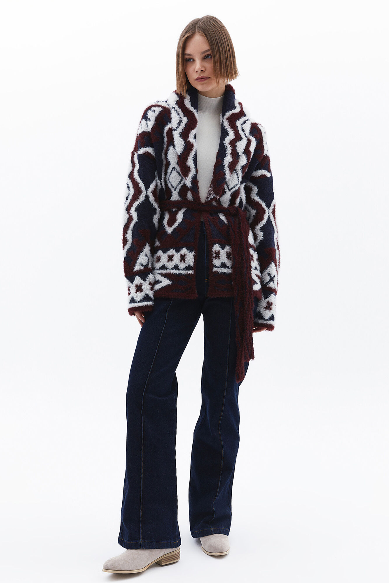 Oxxo C&aacute;rdigan jacquard