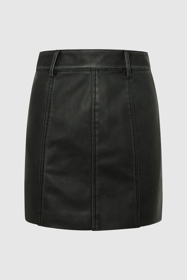 Springfield PU mini skirt crna