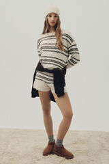 Springfield Jersey jacquard cenefas marrón marrón