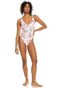 Springfield Women's high-rise one-piece swimsuit white