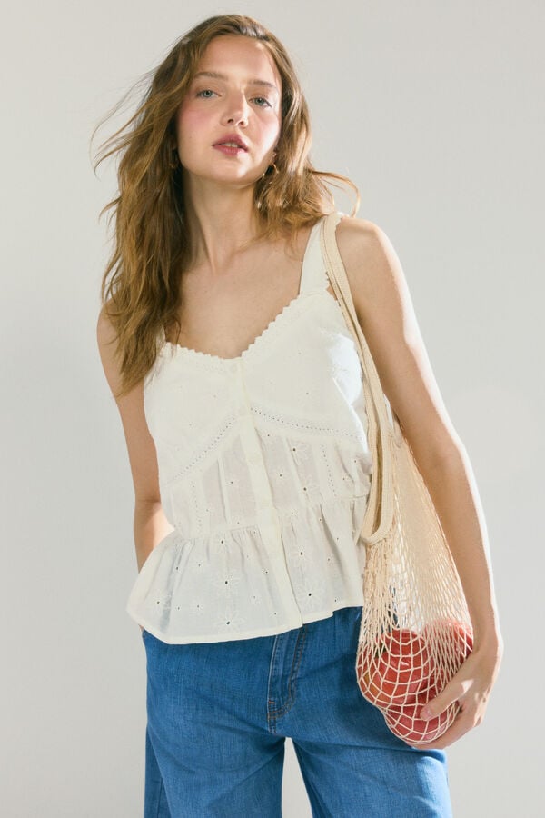 High Spirits Alba Blouse blanco