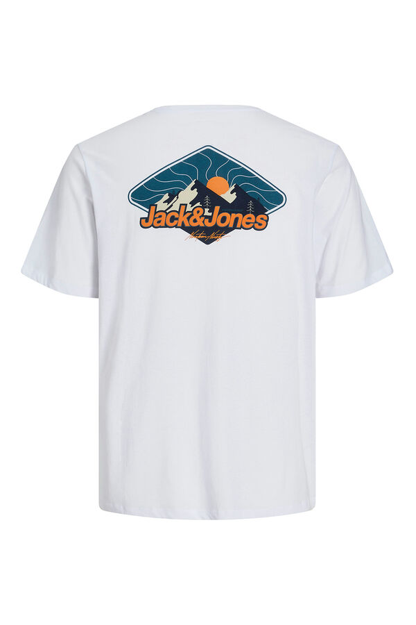 Jack & Jones Camiseta back print blanco