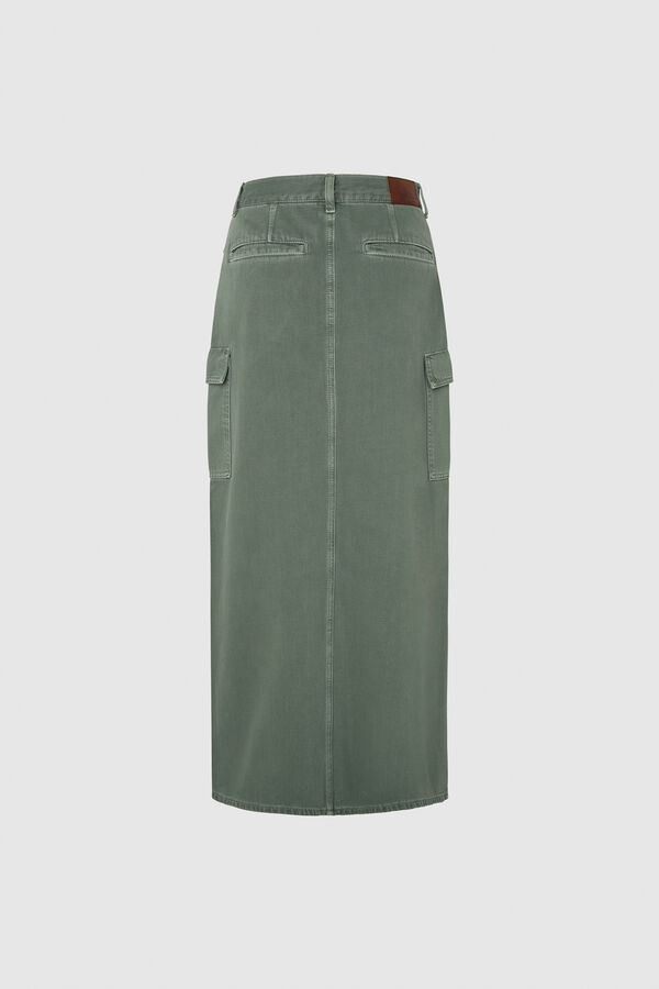 Springfield Voluminous high waist skirt dark gray