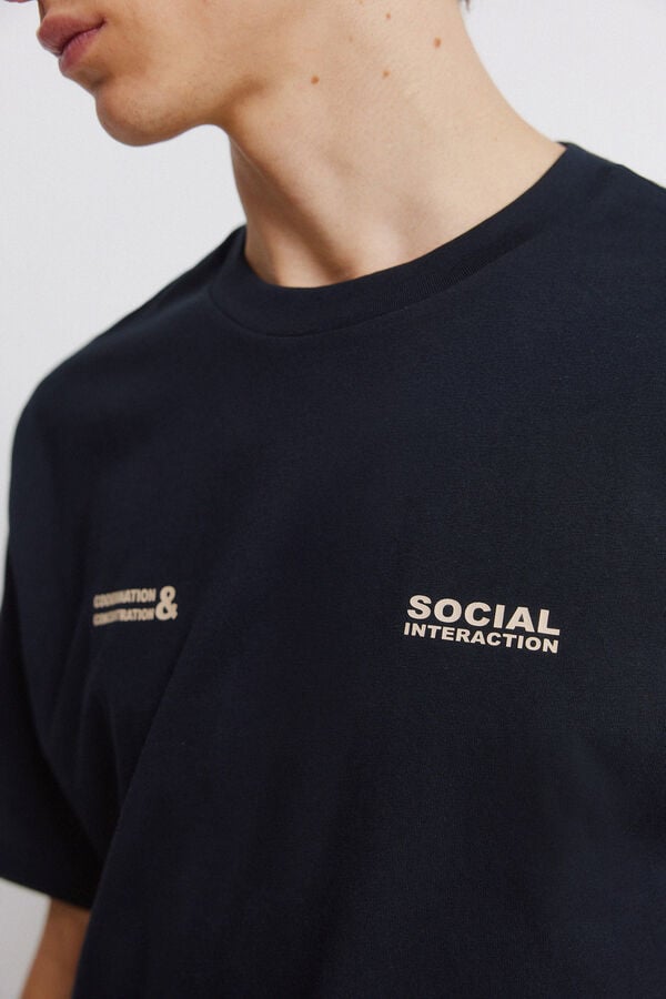 Springfield Social interaction T-shirt blue