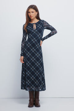 Springfield Karirana &scaron;ifonska midi haljina