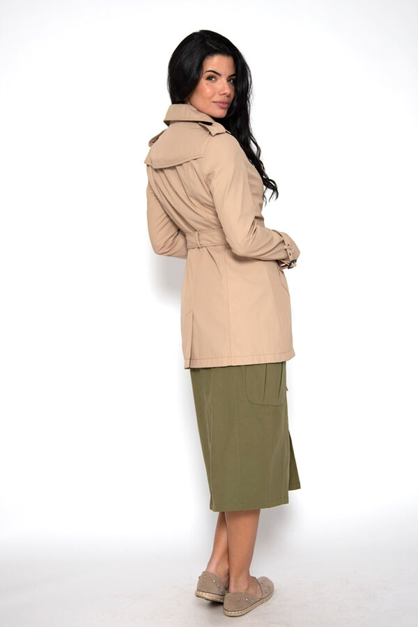 Springfield Buttoned trench coat with belt brown