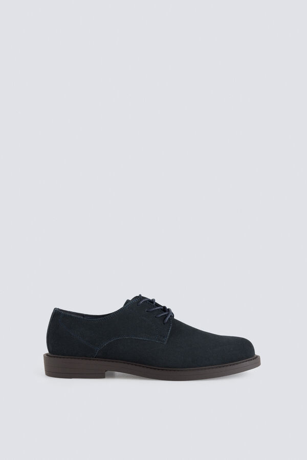 Springfield Zapato traje piel azul