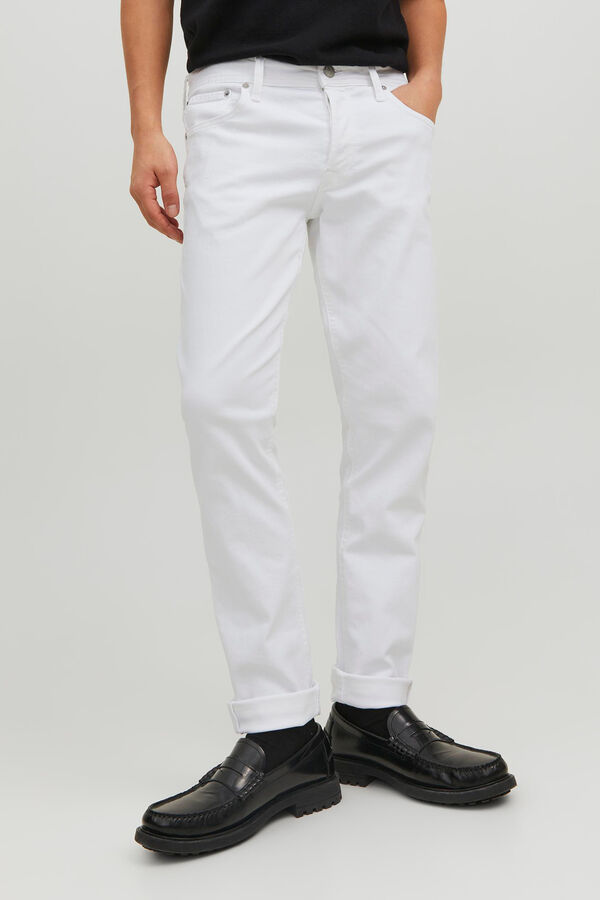 Springfield Slim fit jeans bijela