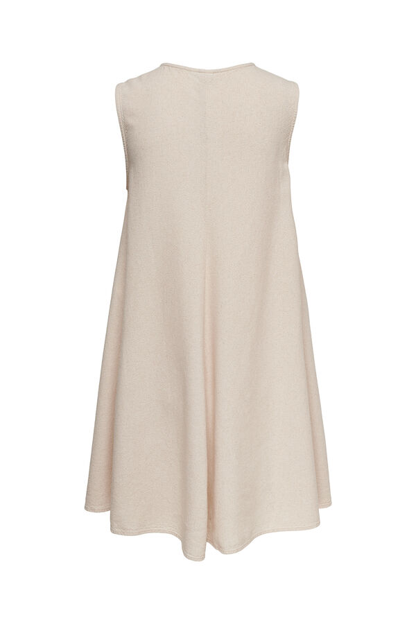 JDY Vestido corto lino gris